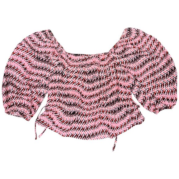 OPEN EDIT Women's NWT Shirring Detail Square Neck Top | Size S - Picture 6 of 11